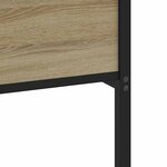 vidaXL Cadre de lit en métal sans matelas chêne sonoma 160x200 cm