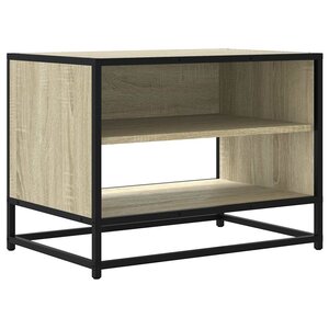 vidaXL Meuble TV chêne sonoma 61x40x46 cm bois d'ingénierie et métal