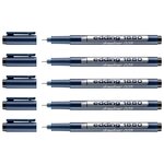 Feutre Fin de Précision 1880 Pointe Calibrée Noir (0.05) 0 2 mm x 5 EDDING