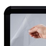 vidaXL Support d'affiche A1 à base d'eau Noir Alliage d'aluminium