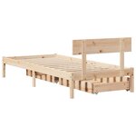 vidaXL Cadre de lit sans matelas 90x200 cm bois de pin massif