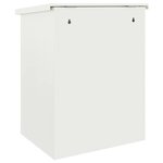 vidaXL Boîte de dépôt de colis Blanc 44 x 35 x 59 cm Acier
