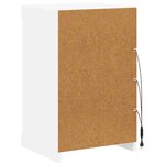 vidaXL Buffet avec lumières LED blanc 41x37x67 cm