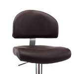 vidaXL Tabouret de bar Marron Similicuir