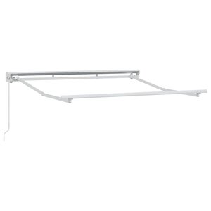 vidaXL Cadre de auvent Blanc 2.5 x 2 m