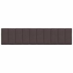 vidaXL Coussin de tête de lit marron foncé 200 cm tissu