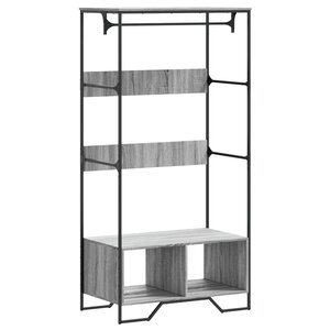 vidaXL Armoire sonoma gris 90x50x180 cm bois d'ingénierie