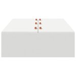 vidaXL Cadre de lit avec rangement Blanc 80 x 200 cm Bois d'ingénierie