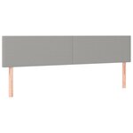 vidaXL Sommier à lattes de lit avec matelas Gris clair 160x200cm Tissu