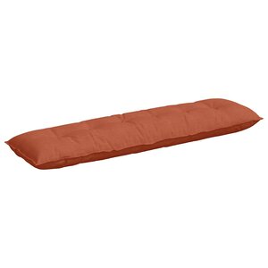 vidaXL Coussin de Dos Rouge orange 180 x 50 cm Tissu en velours côtelé