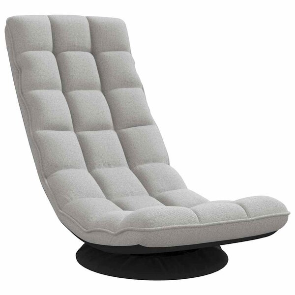 VidaXL Fauteuil de sol pivotant gris nuage 70x51x79 cm tissu