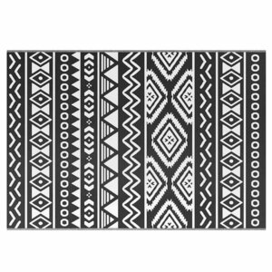 vidaXL Tapis d'extérieur ARAKIL Noir 160x230 cm PP