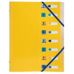 Trieur 8 Compartiments Polypropylène Recyclé Beeblue - A4 - Couleurs Assorties - X 10 - Exacompta