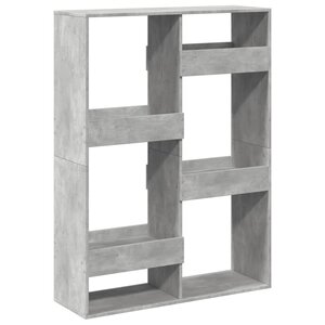 vidaXL Cloison de séparation gris béton 100x33x135cm bois d'ingénierie