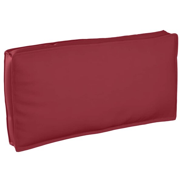 vidaXL Coussin de palette pour siège/dossier rouge vin 120x60x12 cm en tissu Oxford.