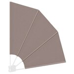 vidaXL Écran de confidentialité pour balcon Taupe 115 x 115 cm tissu