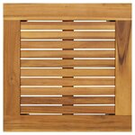 vidaXL Tables de jardin Naturel et noir 45 x 45 x 38 cm