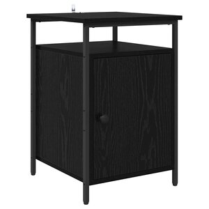 vidaXL Cabinet de chevet Chêne noir 40 x 42 x 60cm Bois d'ingénierie