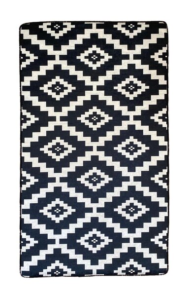 Tapis de salon Black&White 120 x 180 cm - Blanc