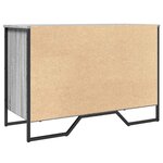 vidaXL Armoire à chaussures sonoma gris 90x38x61 5cm bois d'ingénierie