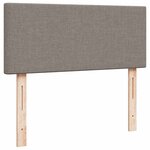 vidaXL Lit ottoman avec matelas et LED Taupe 120x190 cm tissu