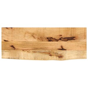 vidaXL Dessus de table 80x30x3 8 cm bord vif bois massif manguier brut