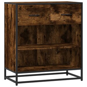 vidaXL Buffet chêne fumé 68x35x76 cm bois d'ingénierie