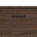 vidaXL Ensemble de mobilier de salle de bain 3 Pièces Chêne marron