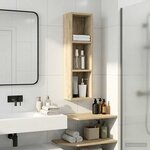 vidaXL Armoire murale de salle de bain Chêne Sonoma 20 x 14 x 70 cm