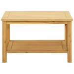 vidaXL Table d'appoint Huile Naturelle 70 x 40 x 45 cm