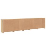 vidaXL Buffet avec lumières LED chêne sonoma 283x37x67 cm