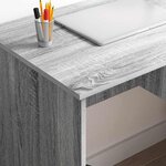 vidaXL Bureau Sonoma gris 90 x 49.5 x 75 cm Bois d'ingénierie