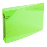 Classeur pour fiches bristol 100x150 2 anneaux 25mm polypropylène Crystal couleur a... EXACOMPTA