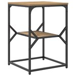 Table d'appoint vidaXL Artisan Chêne 41x40x60 cm Bois d'ingénierie