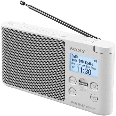 Sony xdr-s41d portable numérique blanc