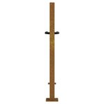 vidaXL Portail de jardin 105x105 cm acier corten conception d'herbe