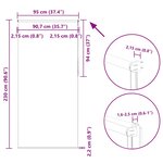 vidaXL Store enrouleur occultant largeur du tissu 90 7 cm polyester