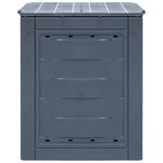 vidaXL Composteurs de jardin 2 Pièces Gris 60x60x73 cm 520 L