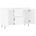 vidaXL Buffet blanc 101 5x35x70 cm bois d'ingénierie