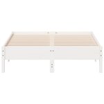 vidaXL Cadre de lit sans matelas blanc 120x190 cm bois de pin massif