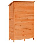 vidaXL Abri de jardin Marron 106 x 56 x 176 5 cm Bois de Sapin Massif