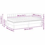 vidaXL Cadre de lit d'angle avec matelas 2 Pièces Jaune Velours