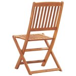 Vidaxl chaises pliables d'extérieur 4 pcs bois d'acacia solide
