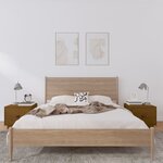 vidaXL Tables de chevet 2Pièces Marron miel 40x34x35cm Bois de pin massif