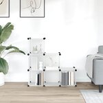 vidaXL Cubes de rangement 6 Pièces Transparent PP