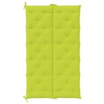vidaXL Coussin de banc de jardin vert vif 180x(50+50)x7cm tissu oxford