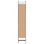 vidaXL Paravent 5 panneaux Beige 200 x 220 cm Tissu