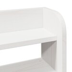 vidaXL Cadre de lit avec tête de lit sans matelas blanc 120x200 cm