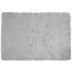 vidaXL Tapis en fausse Tafalla Gris 120 x 170 cm Polyester