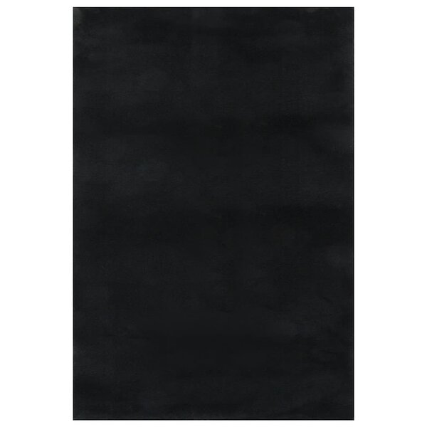 vidaXL Tapis shaggy noir 240x305 cm polyester